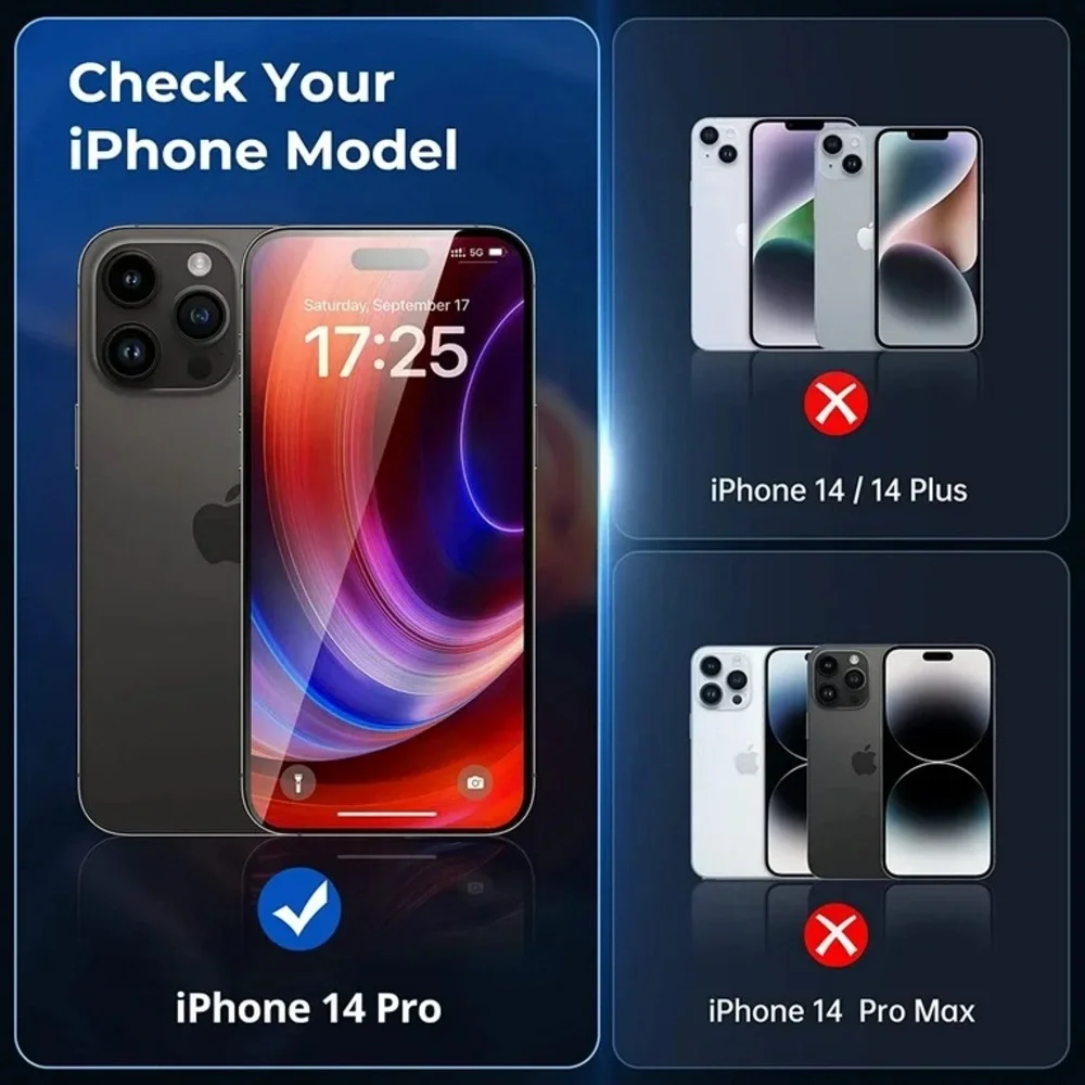 Syncwire Tempered Glass Screen Protectors 3-Pack for iPhone 14 Pro